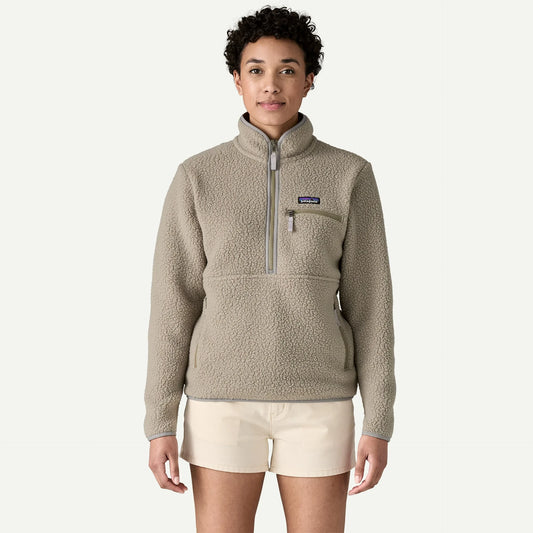 Women's Retro Pile Fleece Marsupial Pullover - US 9209