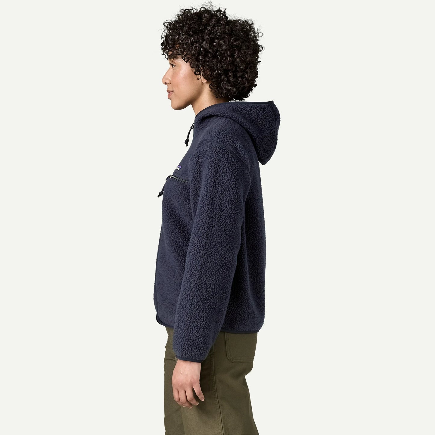 Women's Retro Pile Fleece Hoody - US 6264