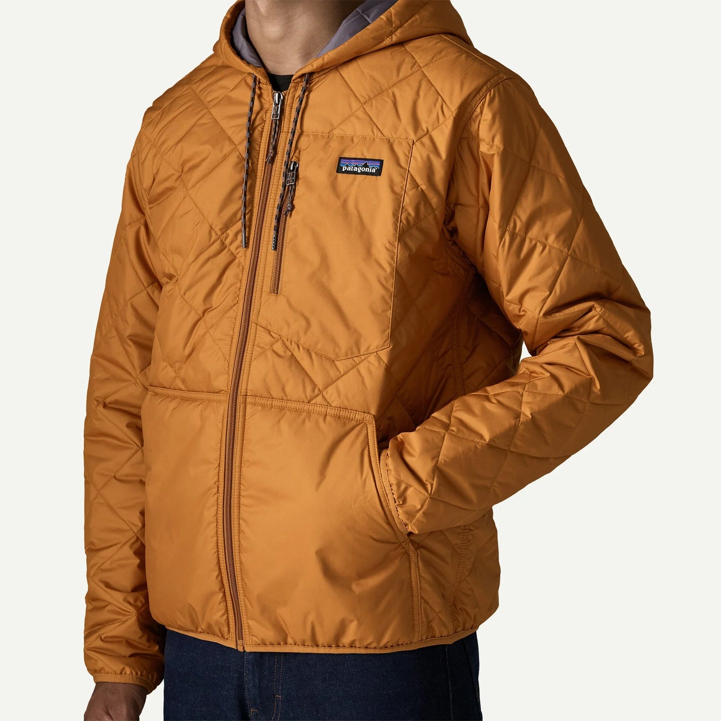 Men's Diamond Quilted Bomber Hoody - US 5560