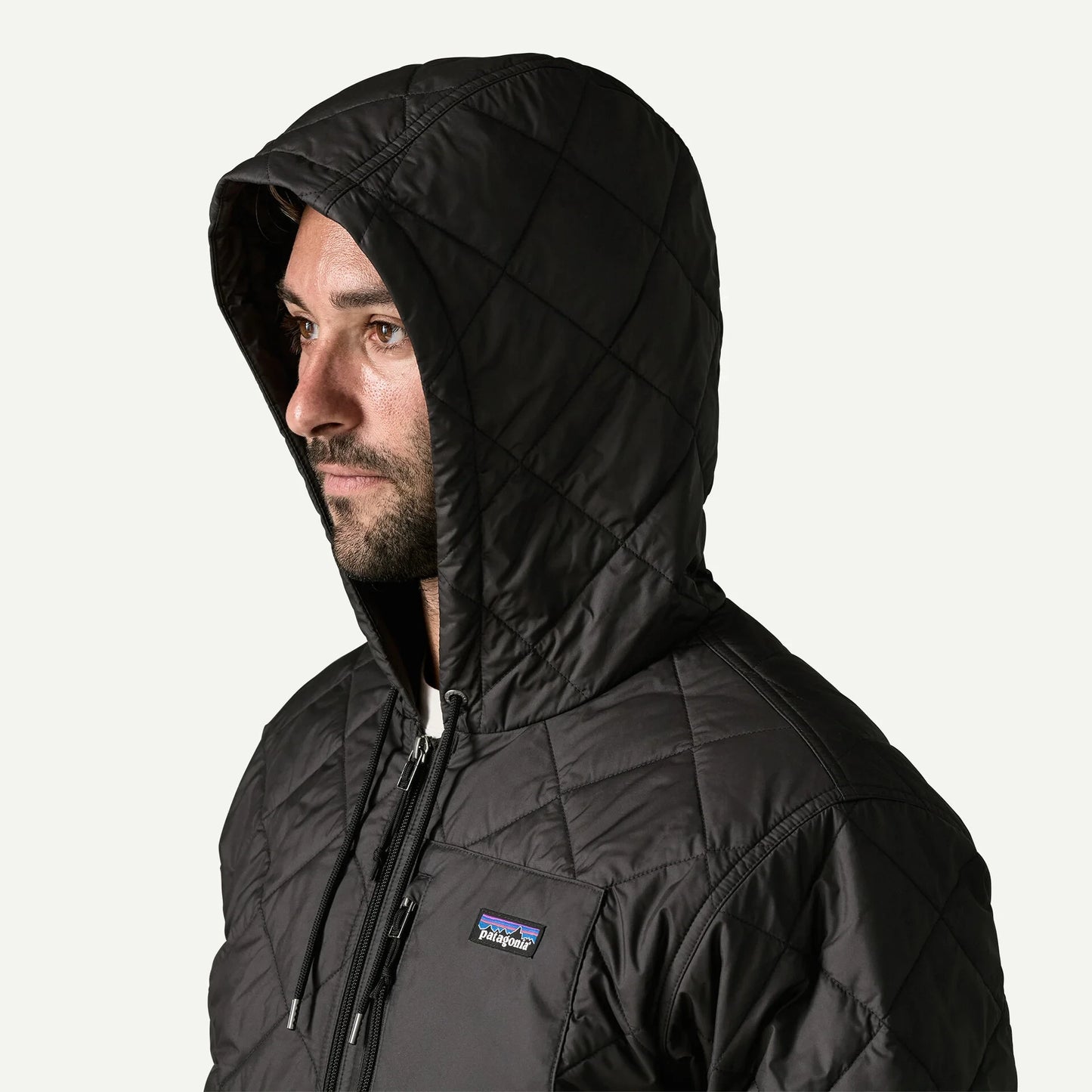 Men's Diamond Quilted Bomber Hoody - US 3305