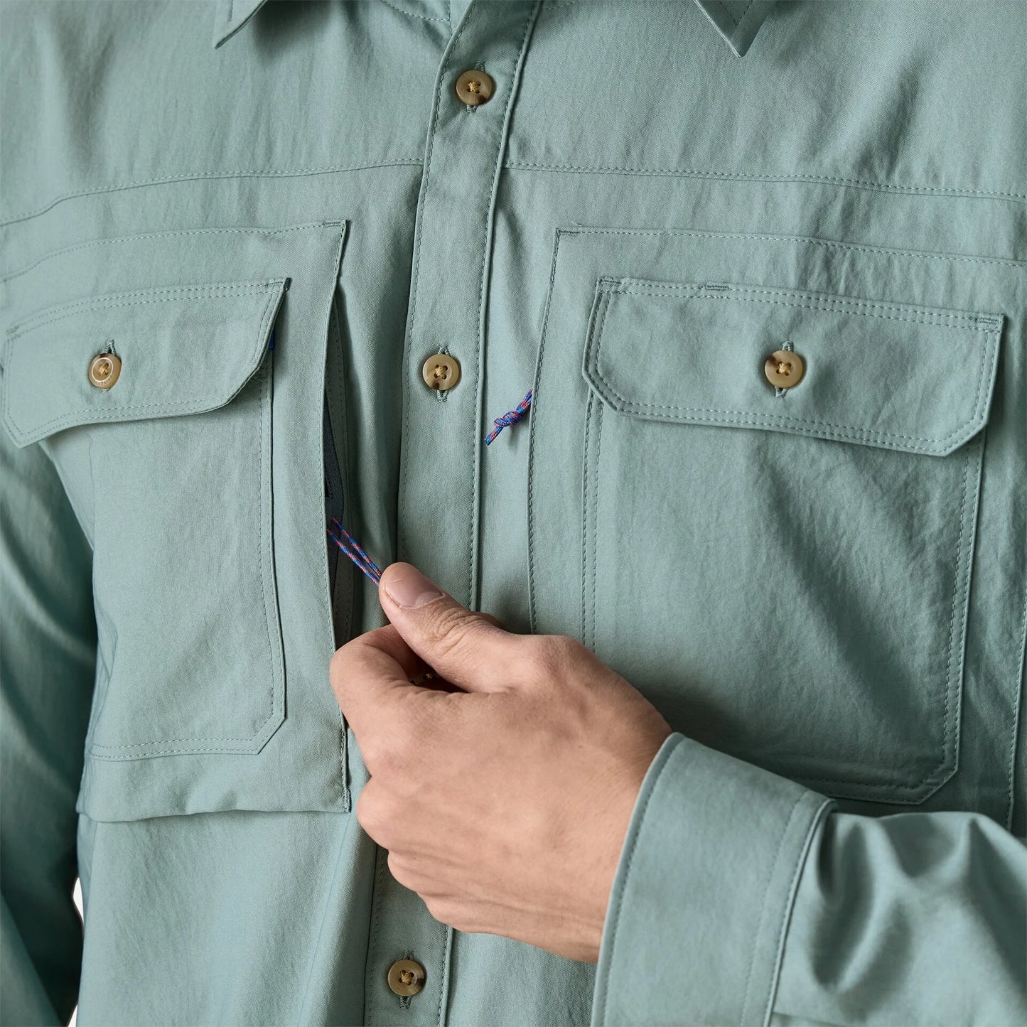 Men's Long-Sleeved Self-Guided Sun Shirt - US 8565