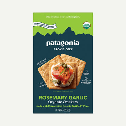 Organic Rosemary Garlic Crackers - US 3893