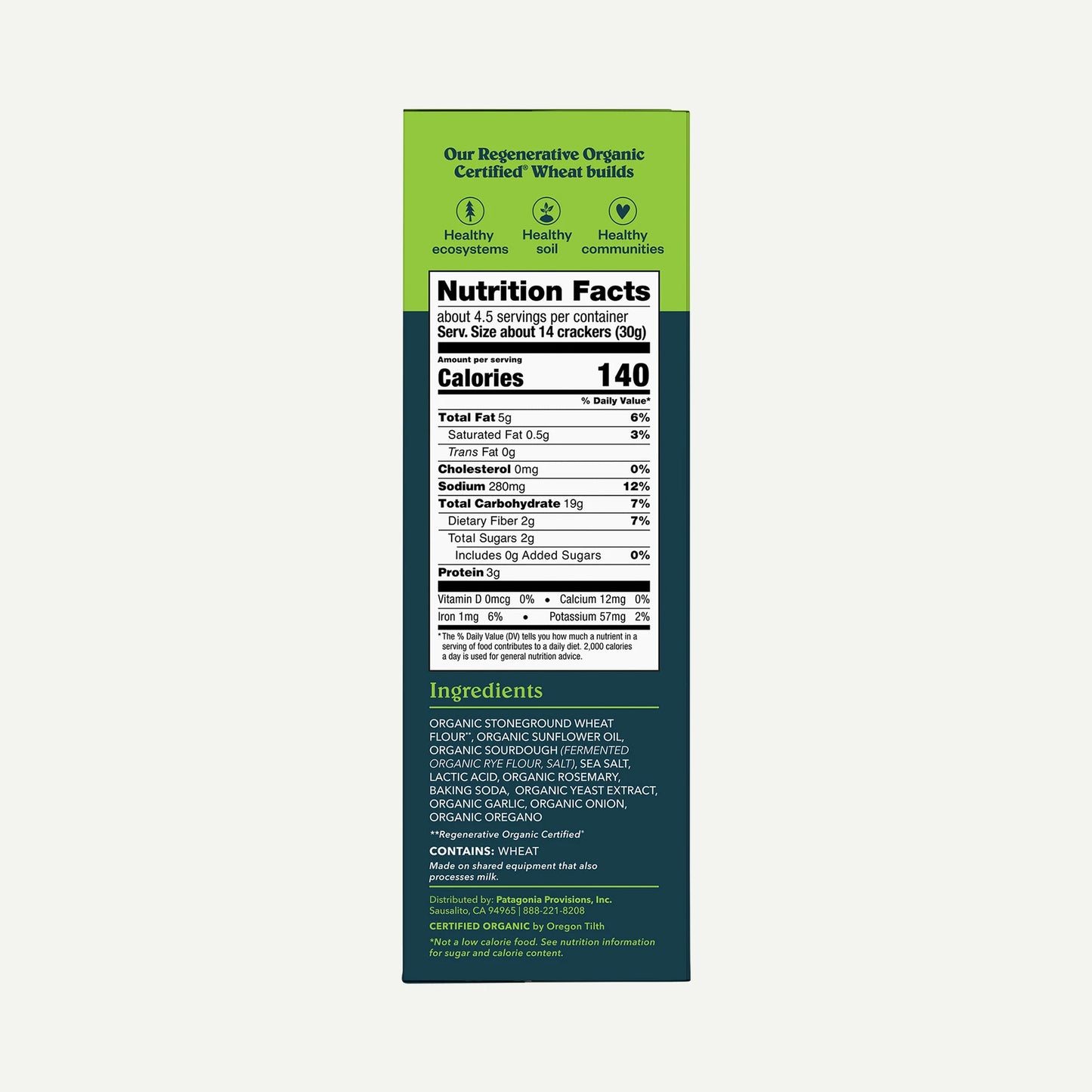 Organic Rosemary Garlic Crackers - US 3893