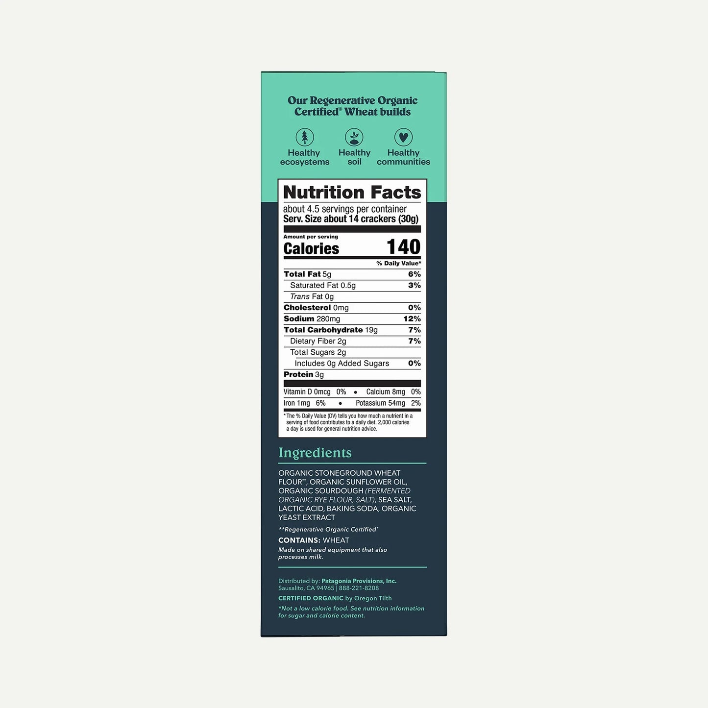 Organic Sourdough Sea Salt Crackers - US 4616