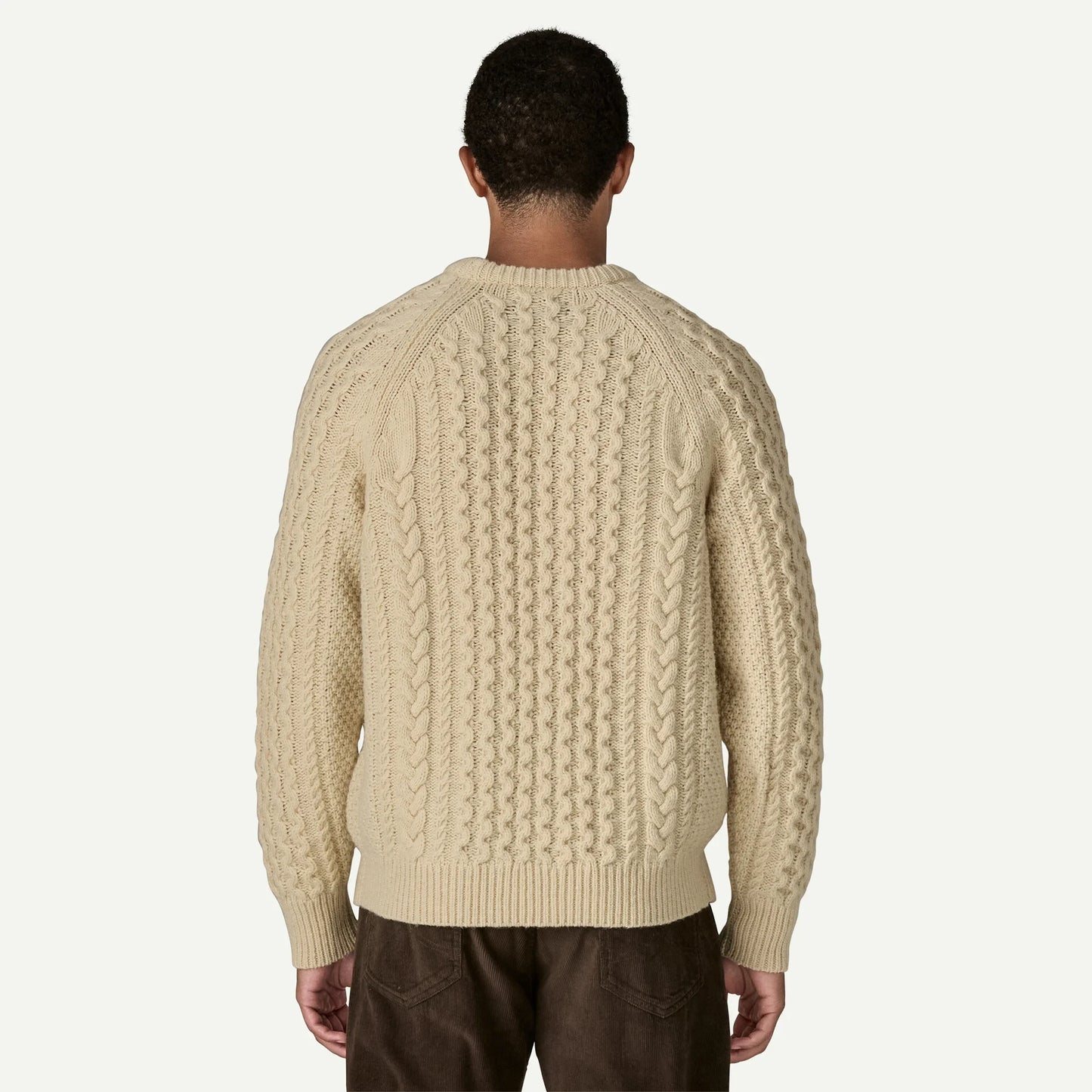Recycled Wool-Blend Cable-Knit Crewneck Sweater - US 7467