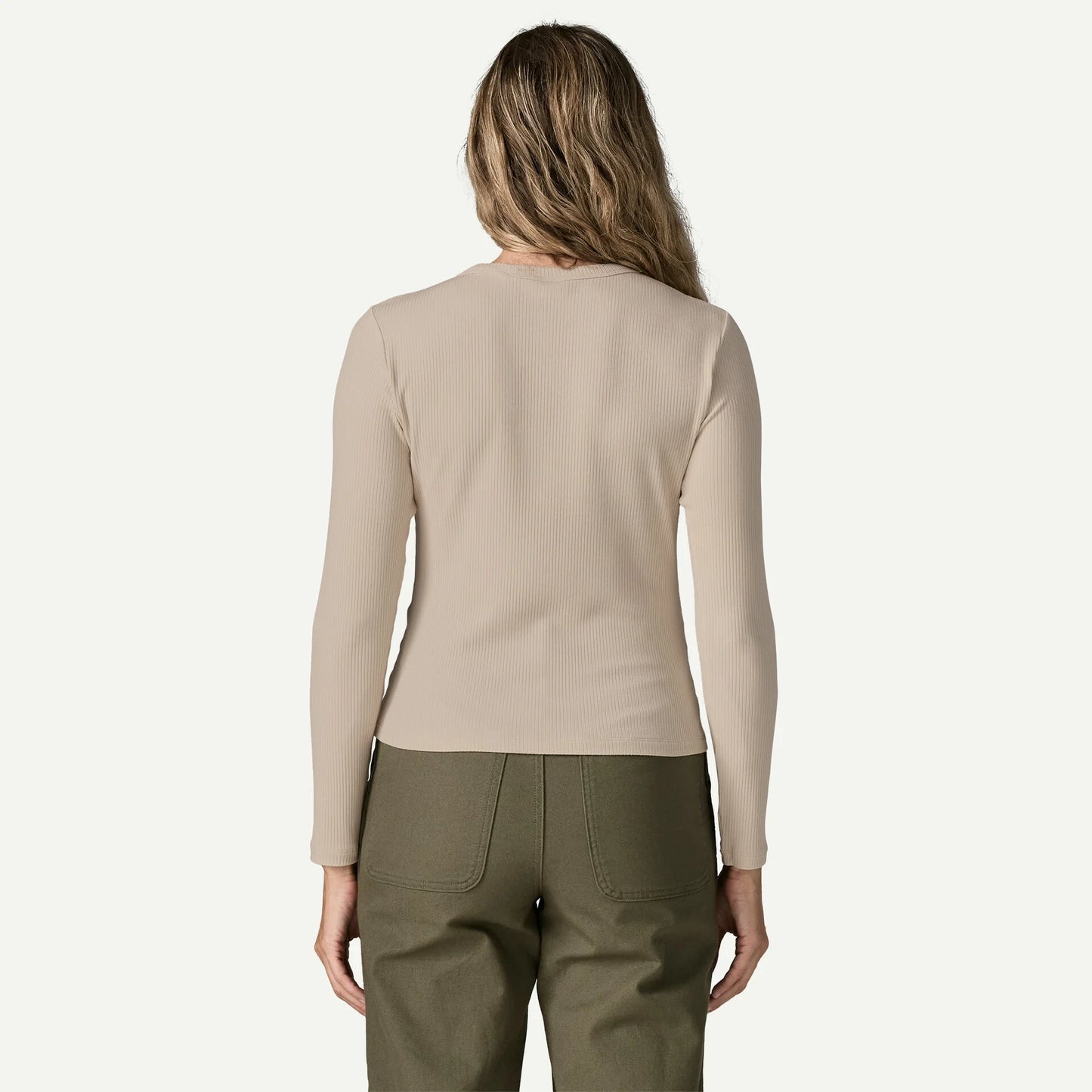Women's Long-Sleeved Rib-Knit Top - US 6320