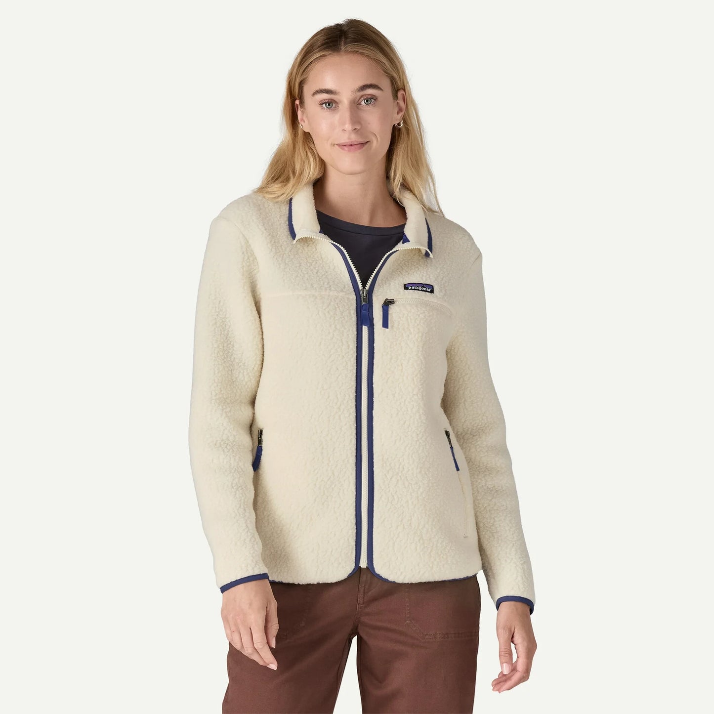 Women's Retro Pile Fleece Jacket - US 8341
