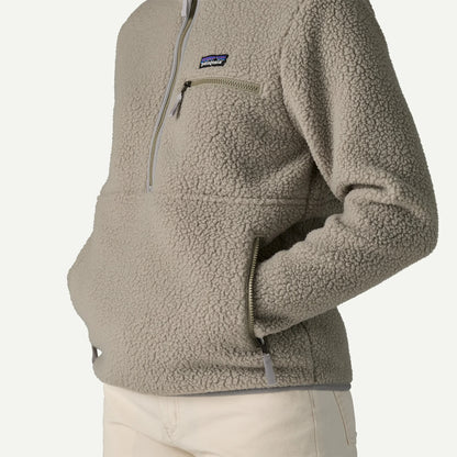 Women's Retro Pile Fleece Marsupial Pullover - US 2056