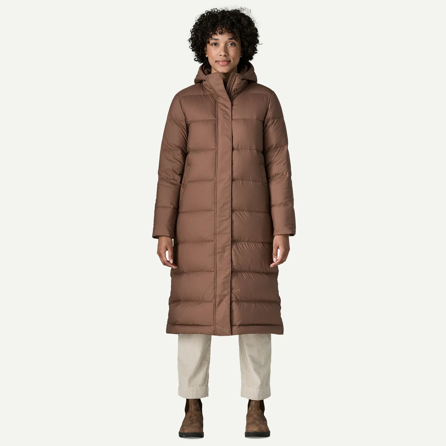 Women's Silent Down Long Parka - US 3819