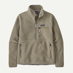 Women's Retro Pile Fleece Marsupial Pullover - US 9209