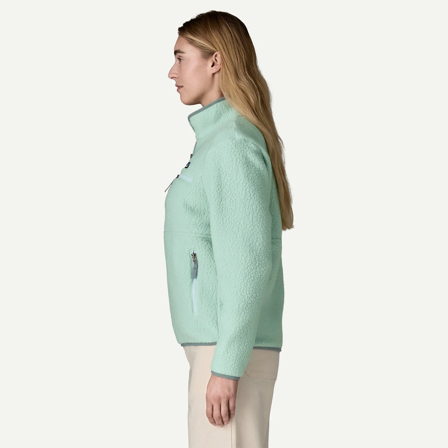 Women's Retro Pile Fleece Marsupial Pullover - US 2056