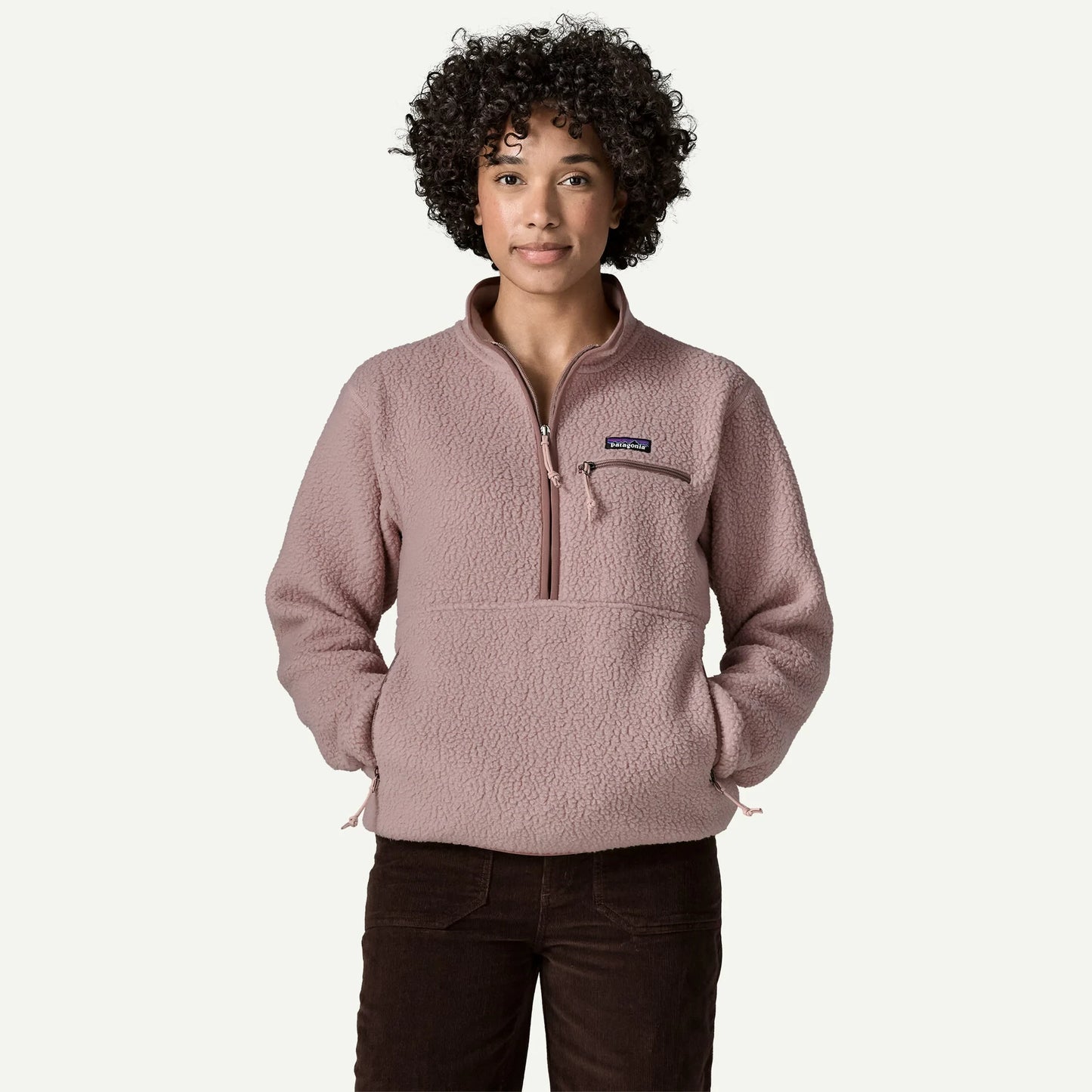 Women's Retro Pile Marsupial Fleece Pullover - US 5720