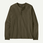 Men's Long-Sleeved Henley Shirt - US 5049
