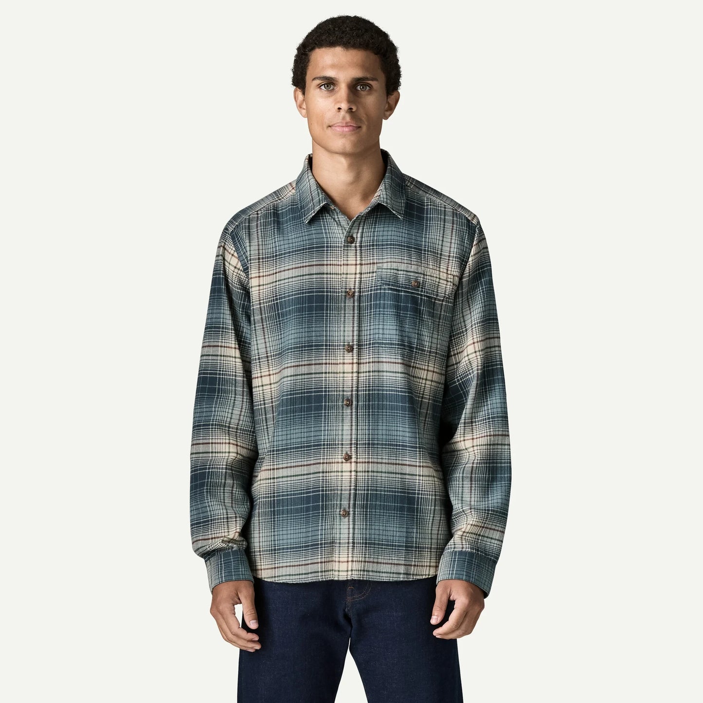 Men's Long-Sleeved Lightweight Fjord Flannel Shirt - US 6362