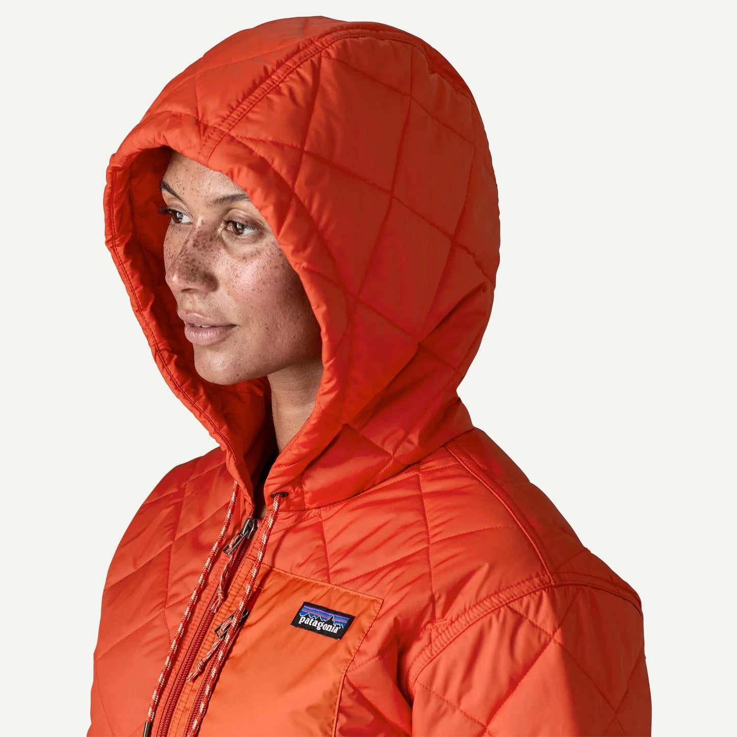 Women's Diamond Quilted Bomber Hoody - US 8050