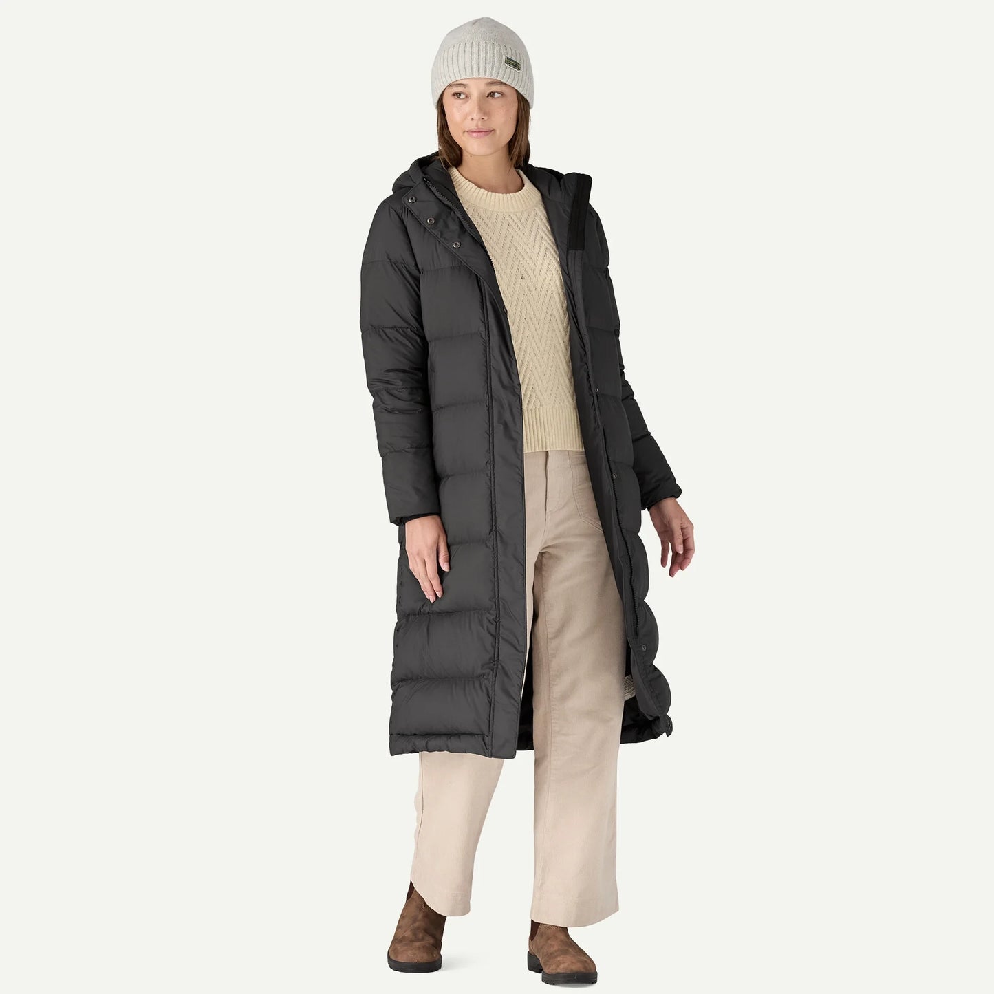 Women's Silent Down Long Parka - US 2781
