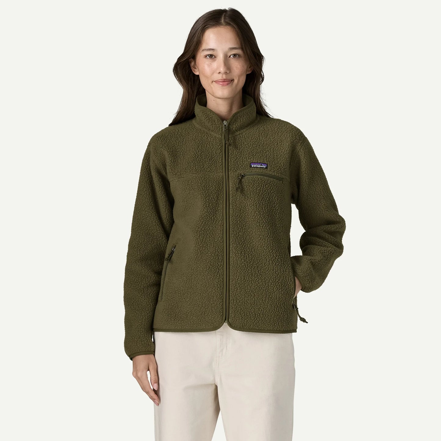 Women's Retro Pile Fleece Jacket - US 8797